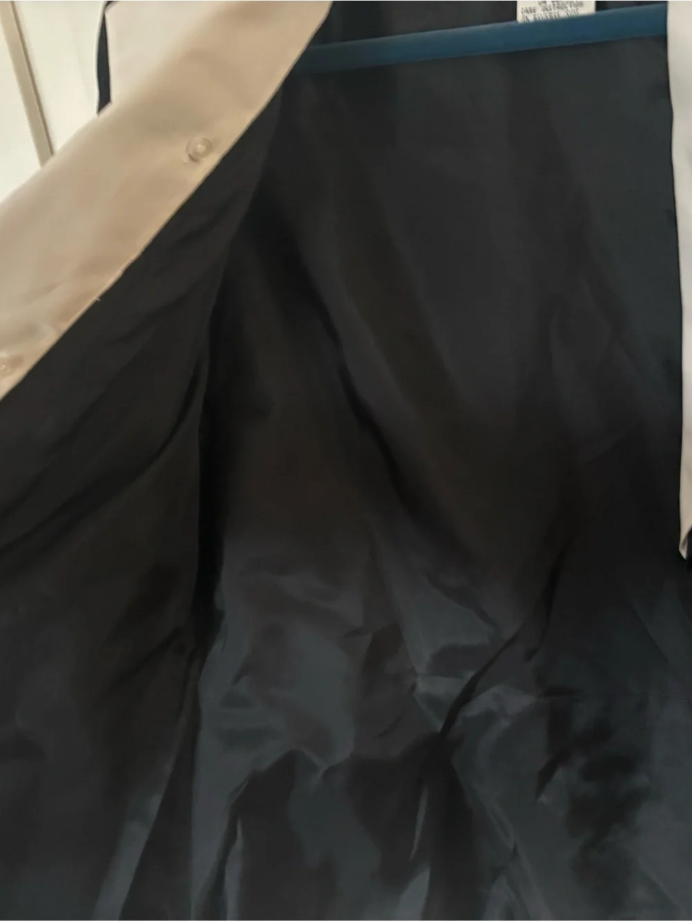 Dior Black Blazer with Removable Cream Satin Lapel and Cuff Trim